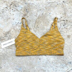 Outdoor Voices Women’s Flow Bralette XS Sunset Yellow Athletic Sports Bra